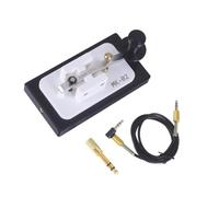 Limtula Morse Practice Telegraph Sender with Cable and Adapter, Manual CW Tapper for Shortwave Communication and Amateur Radio Training Setup Manual Cw Sender Morse Training Accessory Ham Radio Desk