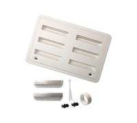 Limtula Motorhome Side Opening Vent Cover with Mesh Backing | Refrigerator Replacement Panel for Travel Trailer Exterior Care
