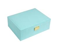 Limtula Multi Compartment Jewelry Keeper Comvenient Organiser with Glasses Plush Storage Holder for Accessories Comfortable Plush Lined Casket
