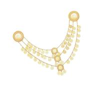 Limtula Multi Layer Alloy Coin Tassels Shoulder Chain Necklace Shoulder Accessory for Fashion Forward Women Seek Unique Styles Tassels Coin Necklace
