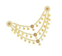 Limtula Multi Layer Alloy Coin Tassels Shoulder Chain Necklace Shoulder Accessory for Fashion Forward Women Seek Unique Styles Tassels Coin Necklace