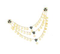 Limtula Multi Layer Alloy Coin Tassels Shoulder Chain Necklace Shoulder Accessory for Fashion Forward Women Seek Unique Styles Tassels Coin Necklace