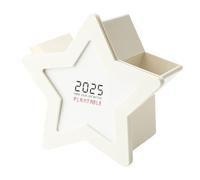 Limtula Multifunctional Desk Organizers With Calendar Star Shaped Pencil Holder Space Saving Tabletop Pen Organizers For Office Desktop Storage Box