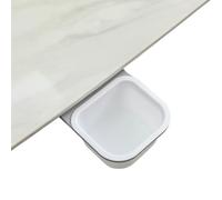 Limtula Multifunctional Desktop Rotating Trash, White gray POSTING