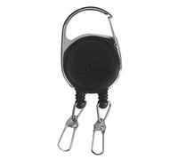 Limtula Multifunctional Retractable Keychain Heavy Duty Double Headed Badge Holder Reel with Reel Cord Anti-lost Keyring Holder Badge Retractable Double Headed Keychain Key-card