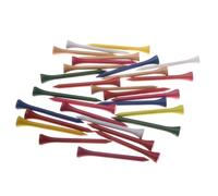 Limtula Multiple Coloured Painted On Designs Golfs Tees Pack Of 100 Wood Colorful Mixed Package Long Set Wood Golfs Pegs