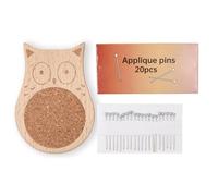Limtula Needle Pin Holder Wood Pin Cushion Sewing Holder for Fabric Sewing Dressmaking Needlework Project Animal Shaped Cushion