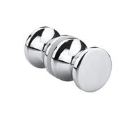 Limtula Nonslip Shower Door Pull Handle Smooth Grip Aluminum Alloy Round for Glass Doors Quick Installation Bathroom Glass Door Handle