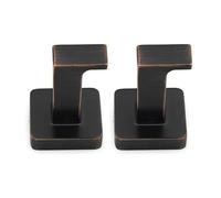 Limtula of 2 Bronze Square Wall Hooks with 304 Stainless Steel | 304 Stainless Steel, Resistant, Heavy Load Capacity, Easy Installation for Bathroom Accessories