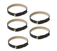 Limtula Of 5 Adjustable PU Waist Strap with Metal Clasp for 1/16 Scale Models & Photography Props Metal Buckle Miniature Doll Belt