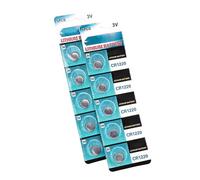 Limtula Pack of 5pc/10pc Lithium Button Cell Batteries CR1220 Battery High Capacity Watch for Lights Lithium Button Coin Cell