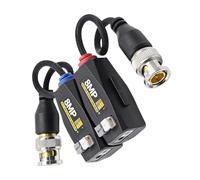 Limtula Passive Video Transmission Adapter Set | Twisted Pair CCTV Balun, Coax Plug Terminal Block Layout, Security Installer Tool for Camera Cabling Service