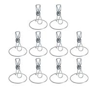 Limtula Patio and Desktop Coil Holder Stand Set, 10 Stainless Steel Spring Clip Bases for Coils or Stick Coils, Simple Organizer for Camp and Home