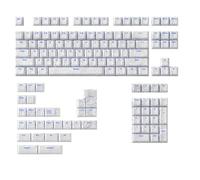 Limtula PBT Transparents Line Original Height Keycaps 135Keys Dye Subbed Shine Through Backlits keycapst for Mechanical Keyboards