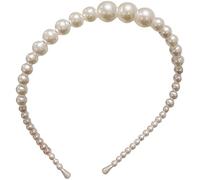 Limtula Pearls Headbands White Faux Pearl Bridal Headpiece Fashion Hair Style Accessories Elegant Photo Props Headwear for Women