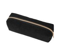Limtula Pencil Case with Open Storage for Up to 40 Pens, Black | Recognizable Corduroy Finish, Room for Up to 40 Pens, Open Interior for Writing Tools and Small Stationery