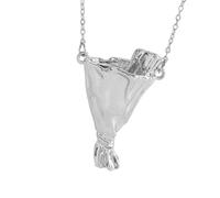 Limtula Personalize Flower Insert Pendant Necklace Great for Gifting and Adornment Alloy Jewelry
