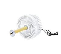 Limtula Pet Cage Fan for Birds, Single-Speed Cooling, Rod Mount Installation, Perch-Aimed Direction, Space-Saving 13 Cm Body Bird Cage Fan Bird Enclosure Ventilation Pet Cooling