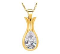 Limtula Pet Memorial Urn Pendant for Dog Remembrance, Gold