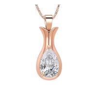 Limtula Pet Memorial Urn Pendant for Dog Remembrance, Rose gold