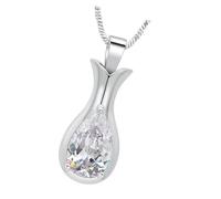Limtula Pet Memorial Urn Pendant for Dog Remembrance, Silver