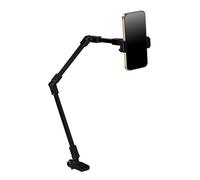 Limtula Phone and Tablet Holder Bed Mount Carbon Steel Long Arm Foldable Lazy Stand 360 Degree Rotatable for Phone Tablet Metal Stand with Clamp