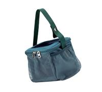 Limtula Pocket Organizer Case Compatible with Toniebox 2, Dark Green | Nylon Panels, Paired Metal Pulls and Top Handle for Day Trips