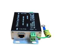 Limtula PoE Ethernet Line Guard for RJ45 Gigabit Cable Runs, Compact Metal Inline Arrester with Grounding Wire for Cameras and Access Points