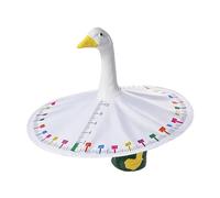 Limtula Porch Geese Cloak Costume with Ruler Pattern Animal Figurine Clothing for Back to School Festival Home Decorating Waterfowl Outfit