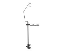 Limtula Portable Campsite Light Holder with Clamp Mount, Black Metal for Picnic Table Lighting During Outdoor Travel Camp Hanger Camp Table Light Stand Desk Clamp Lamp Holder Portable