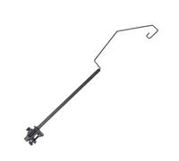 Limtula Portable Campsite Light Holder with Clamp Mount, Black Metal for Picnic Table Lighting During Outdoor Travel Camp Hanger Camp Table Light Stand Desk Clamp Lamp Holder Portable