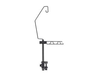 Limtula Portable Campsite Light Holder with Clamp Mount, Black Metal for Picnic Table Lighting During Outdoor Travel Camp Hanger Camp Table Light Stand Desk Clamp Lamp Holder Portable