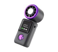 Limtula Portable Cooling Fan with Foldable Handle, Rechargeable Battery, Display Screen, 5 Speeds, Handheld Desk Foldable Fan Handheld Desk Cooling Rechargeable Display Screen Five Speed Portable Hot