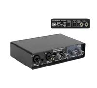 Limtula Portable Digital Sound Card for Home Studio Supports 24bit 192khz Ideal for Computer Microphone Online Meetings Voice Seize Card