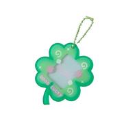 Limtula Portable Four Leaf Clovers Photo Card Holder Hangings In Clear Acrylic For Protecting 1 Inch Photos Or Cards Card Case