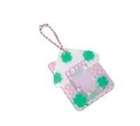 Limtula Portable Four Leaf Clovers Photo Card Holder Hangings In Clear Acrylic For Protecting 1 Inch Photos Or Cards Card Case