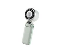 Limtula Portable Hand Fan with Cooling Touch Center, Digital Screen Controls, Compact ABS Build for Travel Heat Relief Portable Handheld Fan Cooling Device Touch Pad Digital Display Commute Desk Walk