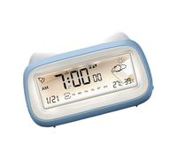 Limtula Puss Alarm Clock with Touch Control Temp Display, Low-Light Nightlamp & Childproof ABS Design Participatory Kids Alarm Clock