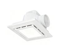 Limtula Quiet 0.9 Sones Ceiling Mounted Ventilation Fan with 3 Color Lighting Choices for Effective Bathroom Air Exchange Easy Install Bathroom Fan Light