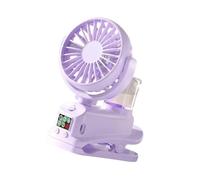 Limtula Quiet Fan USB Clip on Fan Portable Table Bedside 4 Speed Setting Suitable for Bedroom and School Use Outdoor Camping
