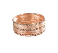 Limtula Ready Stack Alloy Layered Bangles with Embellished Detail for Easy Wear Casual Dress-Up Moments Tonight Layered Bangle Set Accent Stack Alloy Jewelry Wristband Wrist Accessory