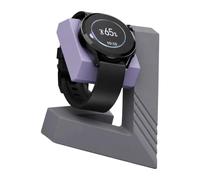 Limtula Rear Cable Stand, Purple | 45 Degree Viewing Dock, Charging Slot, Bedside Desk Display Organizer Cradle Nightstand Base