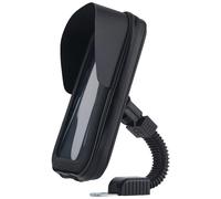 Limtula Rearview Phone Holder for Cellphone Up to 6.5" Motorbike Waterproof Phone Bag with Sunvisor 360 Degree Rotating Waterproof Holder