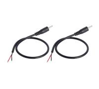 Limtula Replacement Cable 2.5 X 0.7 Mm Male Plug Pigtail | 30 Cm PVC Two Wire Cord with Tinned Open Conductors for Worktable Wiring or Repair Jobs