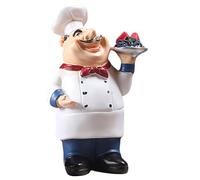 Limtula Resin Cook Figurine With Laughing Face Resin Statue For Welcoming Guests In Kitchen Display Statue