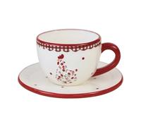 Limtula Retro Red Flower Chicken Ceramic Storage Jar Creative Organiser Plate for Kitchen Spices Tea Coffee Sugar Retro Flower Hen Tray