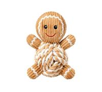 Limtula Rope Dog Toy with Knotted Body and Sound Features, B | Knotted Rope Body and Corduroy Sections, Distinct Areas for Mouthing and Handling, Varied Dog Play