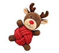 Limtula Rope Dog Toy with Knotted Body and Sound Features, C | Knotted Rope Body and Corduroy Sections, Distinct Areas for Mouthing and Handling, Varied Dog Play