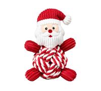 Limtula Rope Dog Toy with Knotted Body and Sound Features, D | Knotted Rope Body and Corduroy Sections, Distinct Areas for Mouthing and Handling, Varied Dog Play