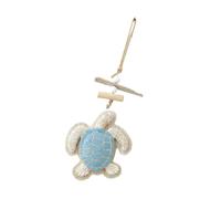 Limtula Rope Loop Turtle Wall Accent Ready for Display, Light blue